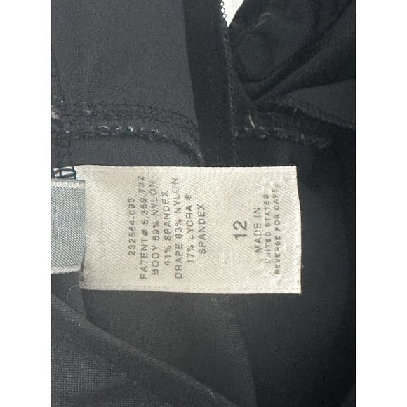 Magic Suit Womens Black Slimming Tie Halter V-  Neck One Piece Swimsuit Size 12 - Picture 4 of 4